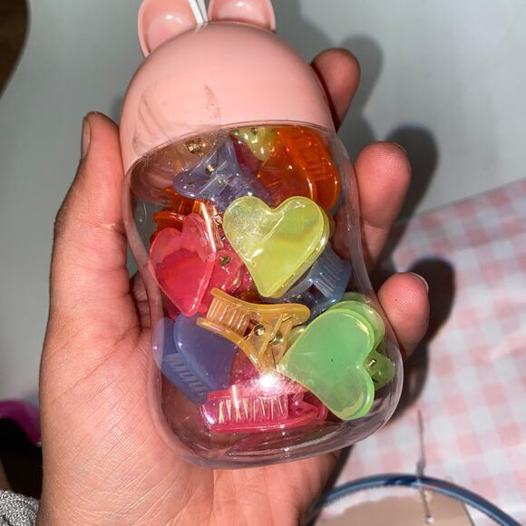 New Girls Beginner Beauty Set Handheld Mirror Case Headband Hairclips & Bag - Picture 5 of 9